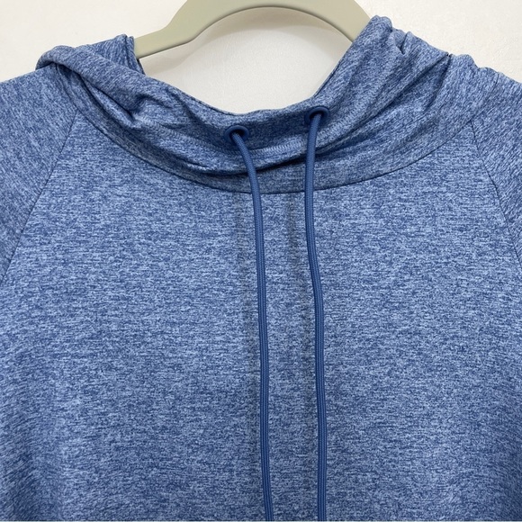 Athleta XS Uptempo Hoodie Sweatshirt Style 382882 Blue Thumbholes - Picture 2 of 9